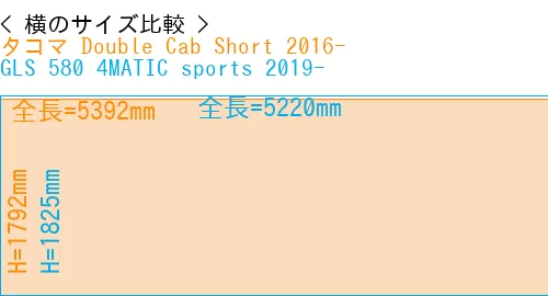 #タコマ Double Cab Short 2016- + GLS 580 4MATIC sports 2019-